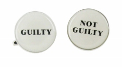 CL120 Guilty, Not Guilty Cufflinks